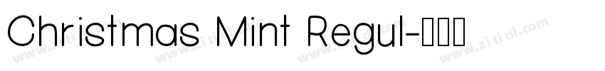 Christmas Mint Regul字体转换